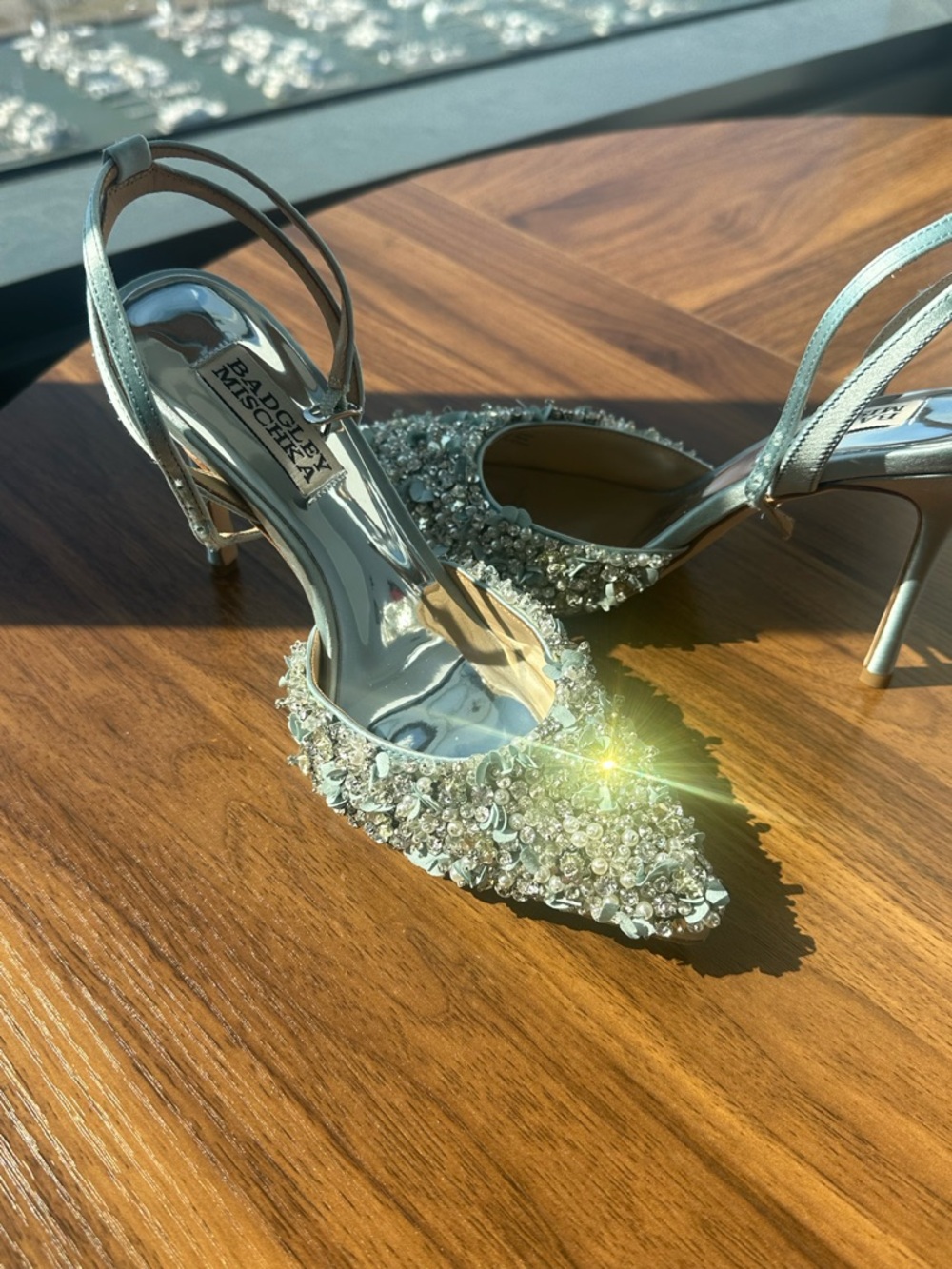 Badgley Mischka Nicolitie Crystal Heel - Picture 2 of 5